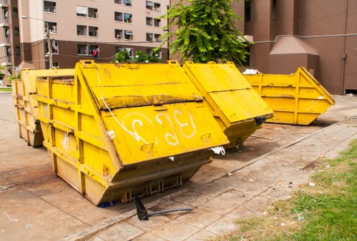 Commercial skip placement in Richmond business area