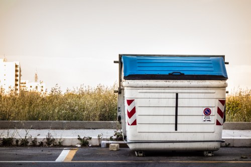 Construction site with waste management in Richmond