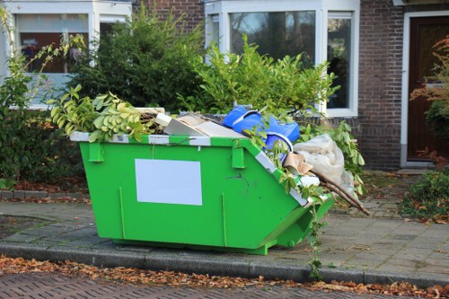 Safe placement of a builder's skip on a construction site
